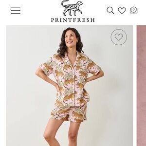 Printfresh Leopard Print Pink and Brown Pajama Set